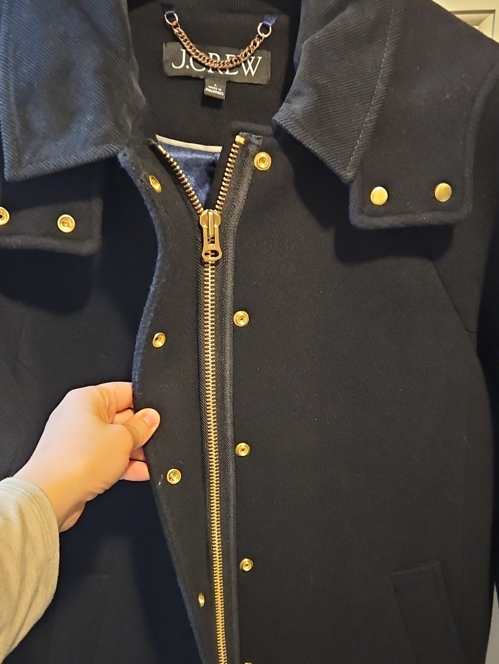 J. Crew Stowe parka in Italian stadium-cloth Black. - Picture 7 of 10